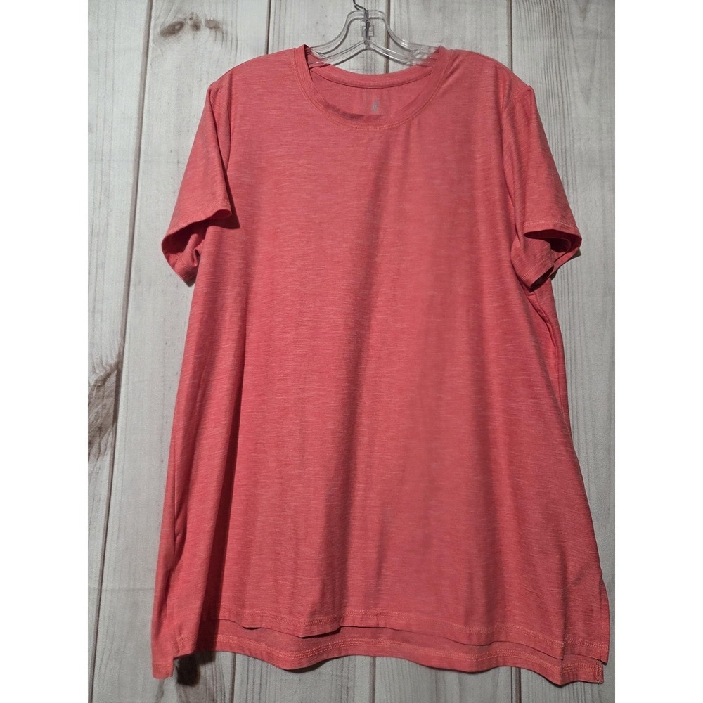 Skechers Shirt Womens XL Pink Short Sleeve Crew Neck Lightweight Stretch
